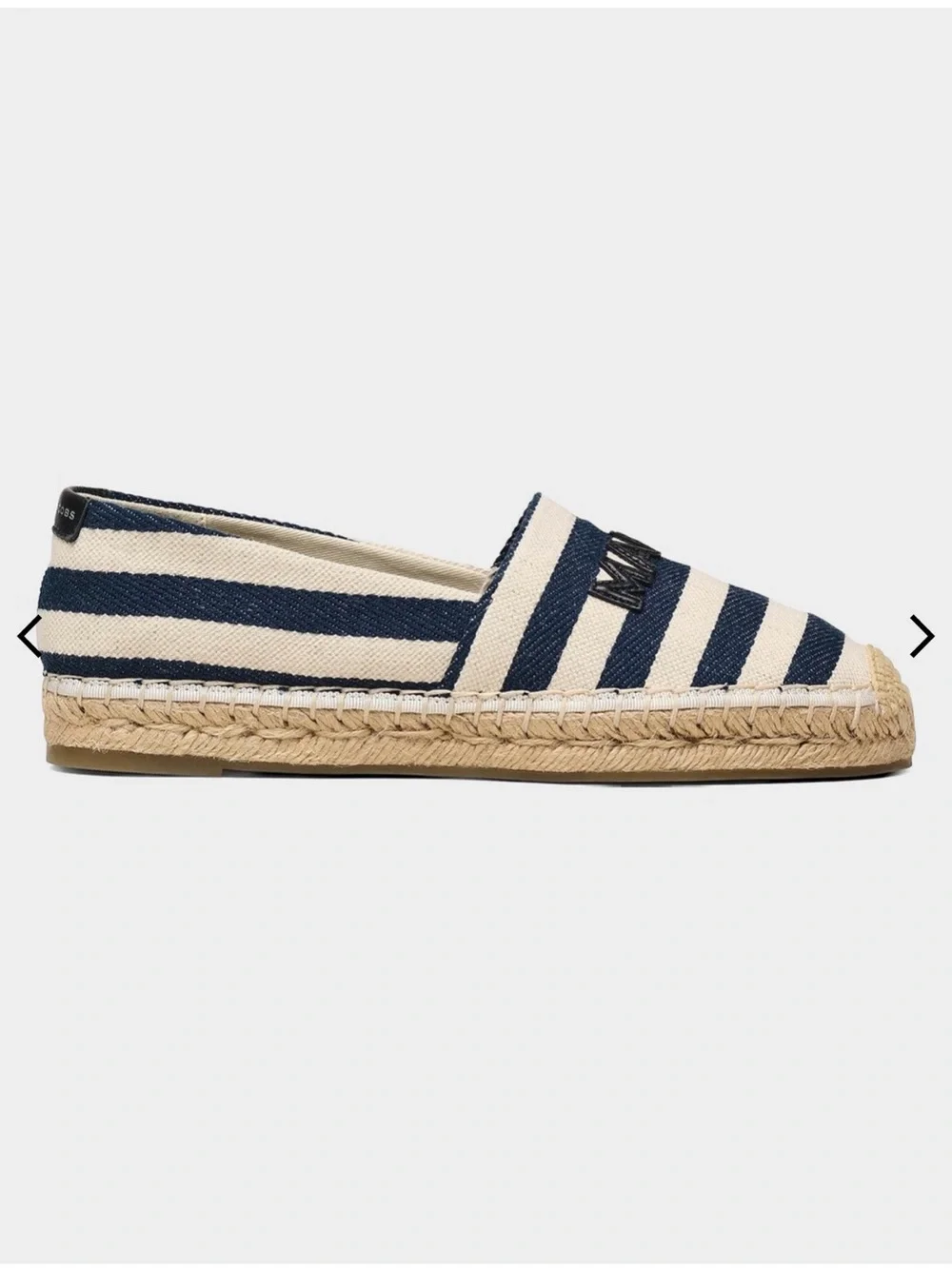 New Marc Jacobs The Striped Canvas Espadrilles in size 9 (39)